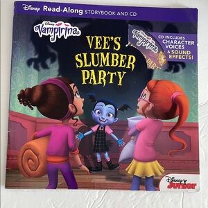 Disney Vampirina Vee's Slumber Party Storybook and CD read-along (hard to find)